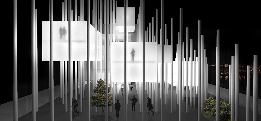 København new modern library - vizualizácia