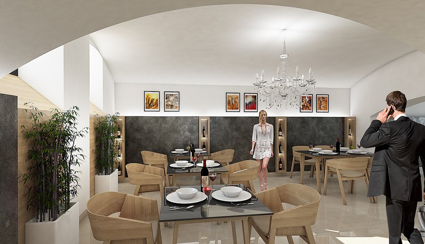 Reštaurácia Culinario Club 33 - vizualizácia
